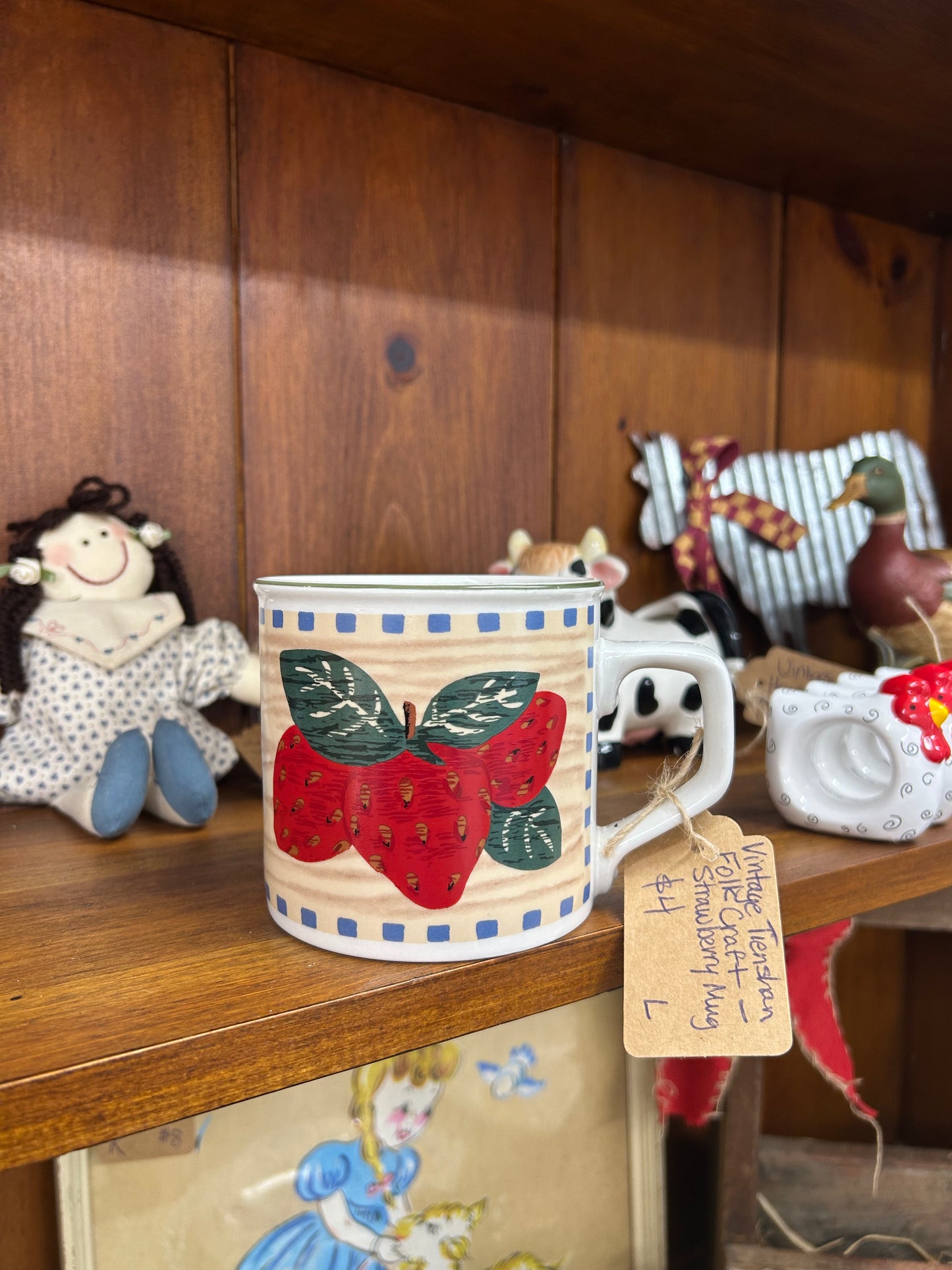 Vintage Strawberry Mug