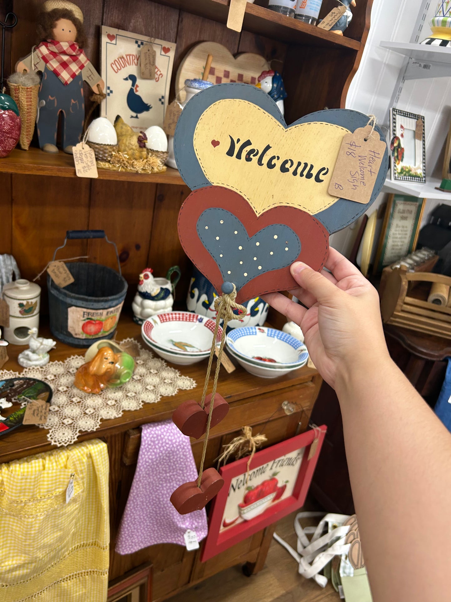 Heart Welcome Sign