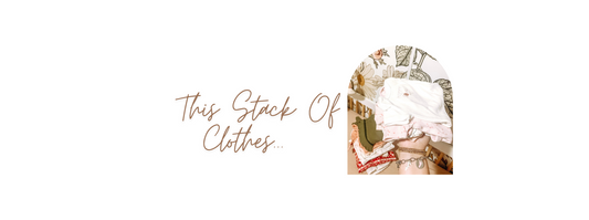 This Stack Of Clothes… 😣🤍