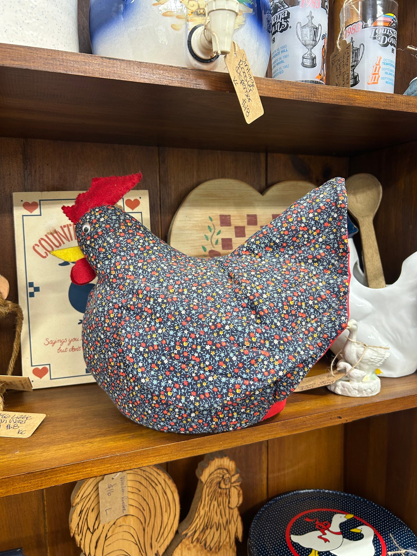 Vintage Chicken Door Stopper