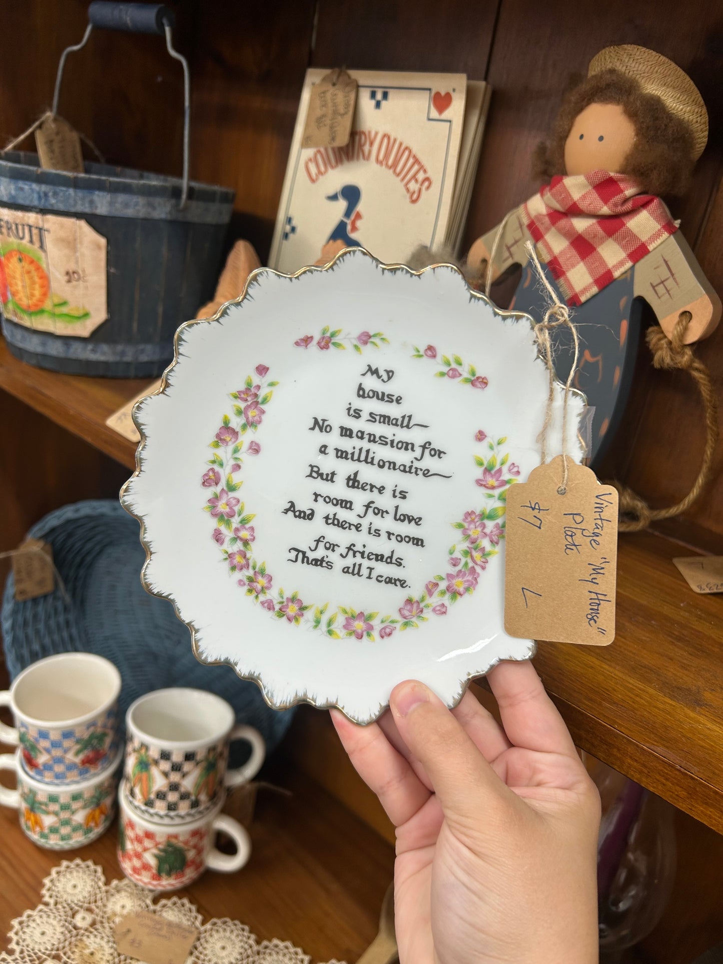 Vintage “My House” Plate