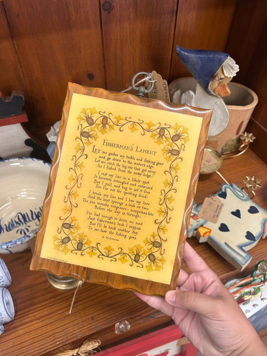 1981 Fisherman’s Plaque