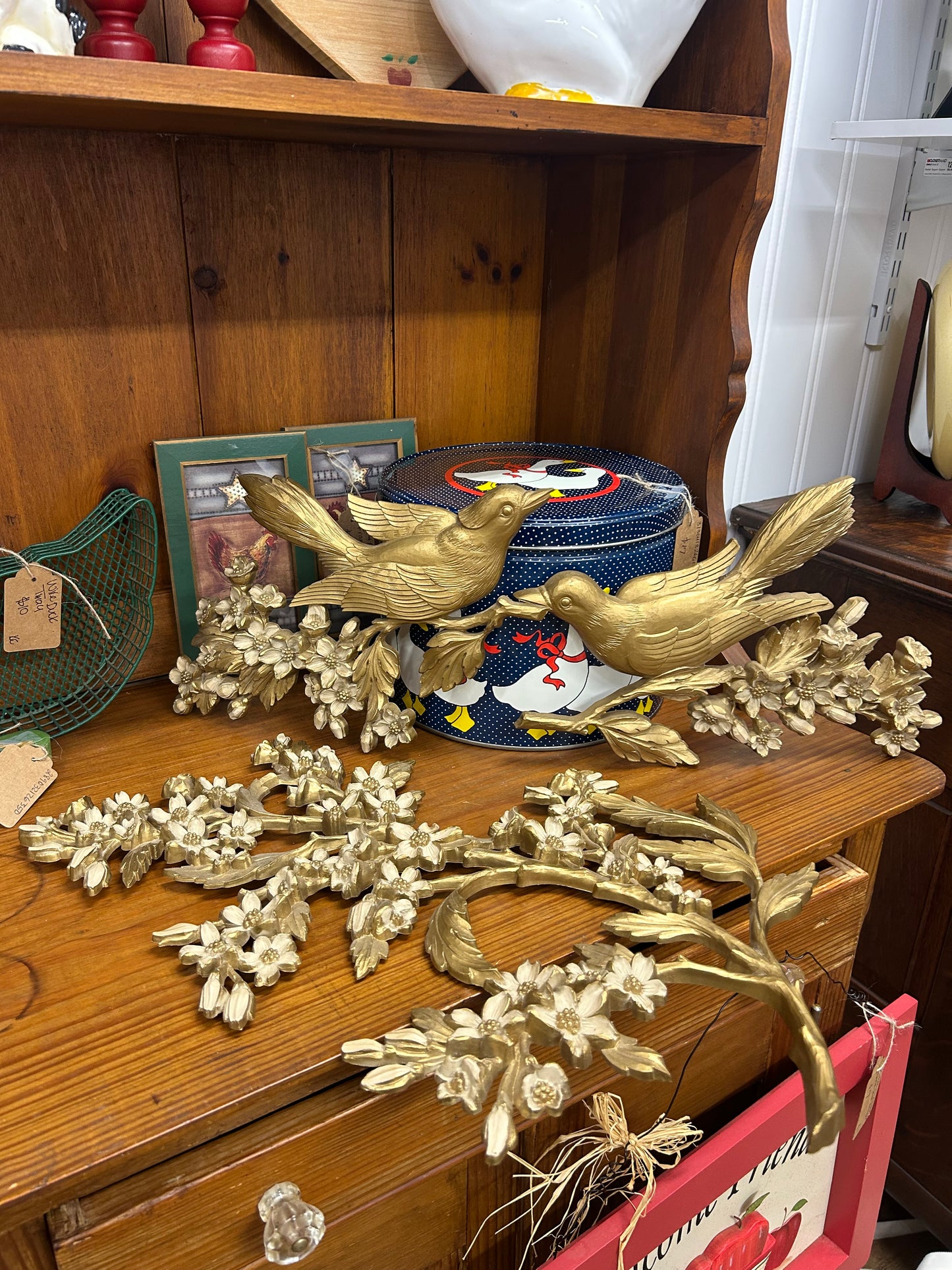 1967 3 Piece Birds/Dogwood Wall Hangers (Syroco)