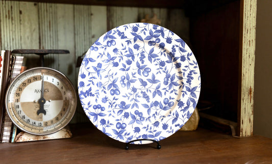 Blue + White Plate