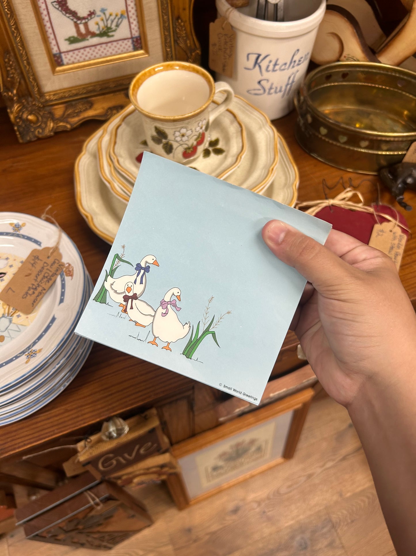 1980s Goose Notes With Holder