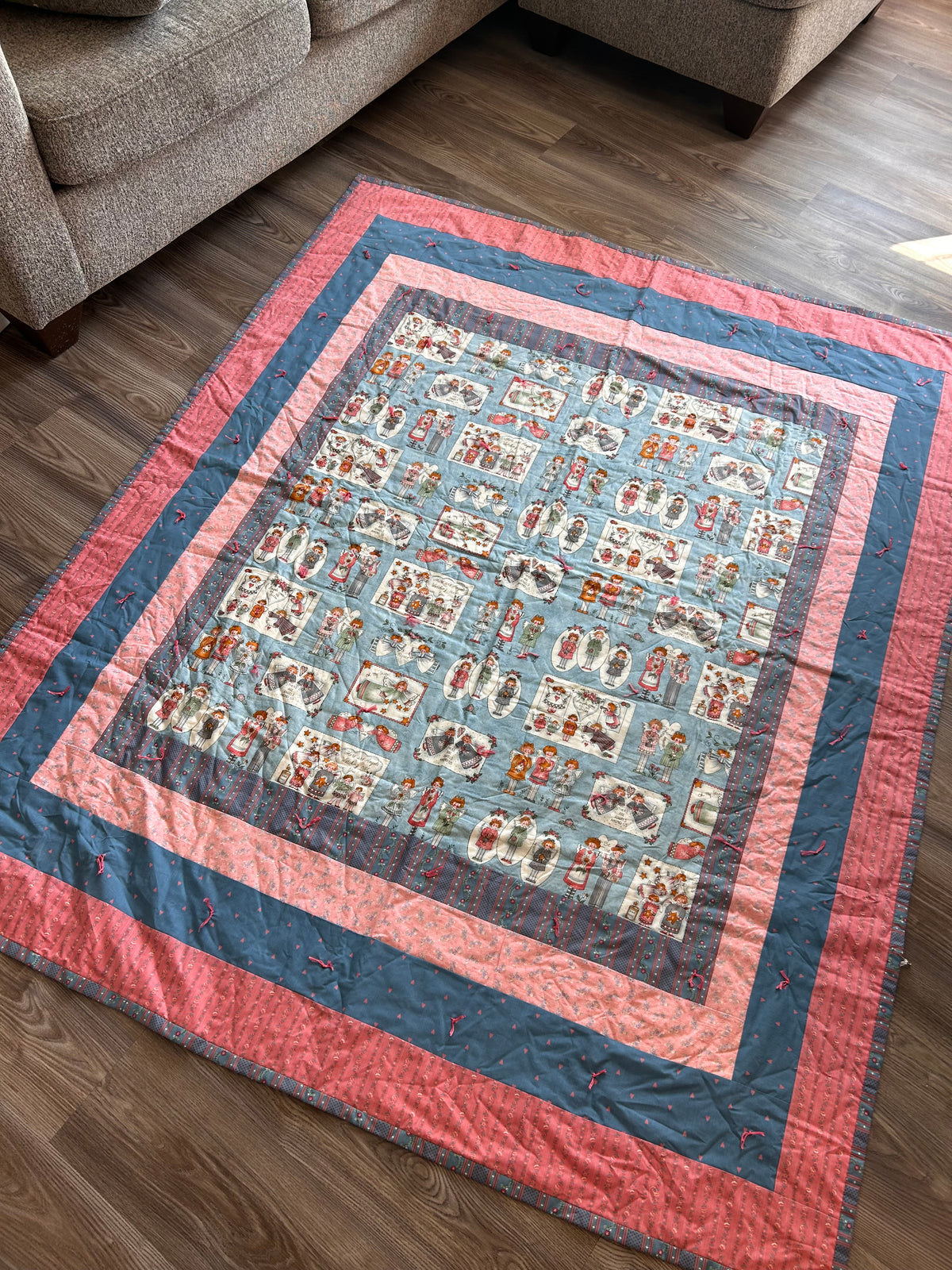 Vintage Handmade Angel Quilt