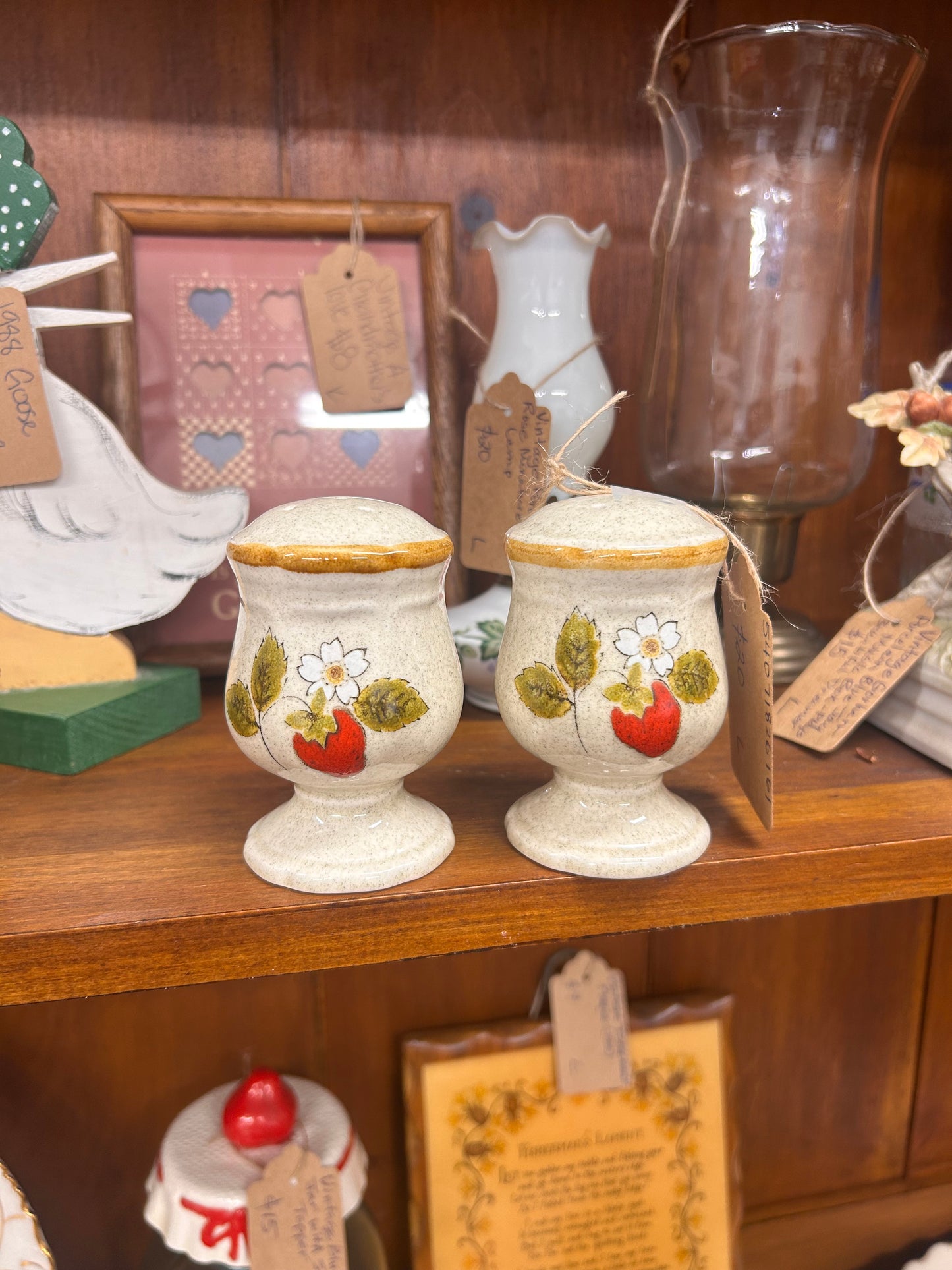 Vintage Mikasa Strawberry Festival Salt/Pepper Shakers