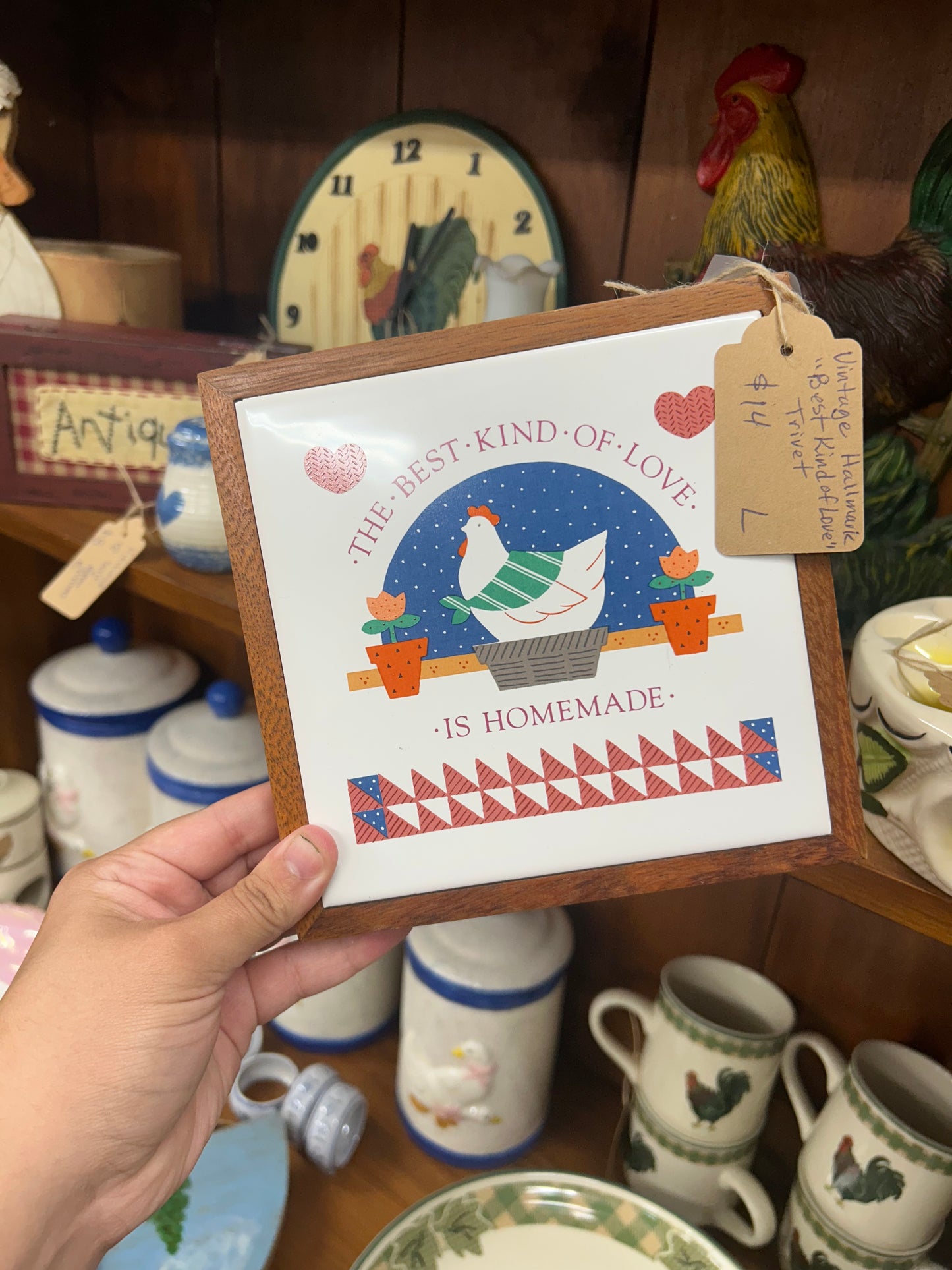 Vintage Hallmark "Best Kind Of Love" Trivet