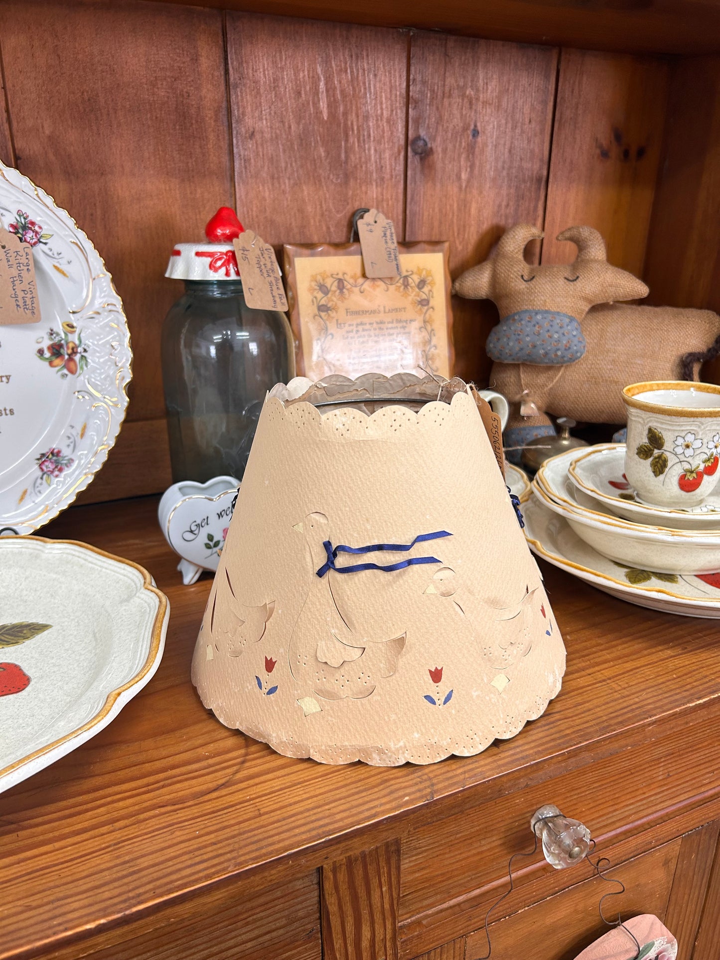 Vintage Geese Lamp Shade