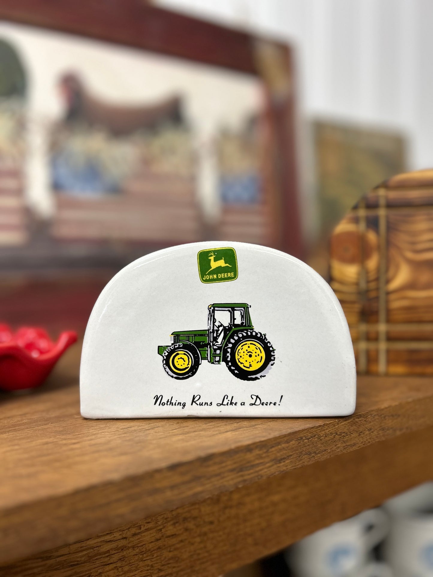 Vintage John Deere Napkin Holder
