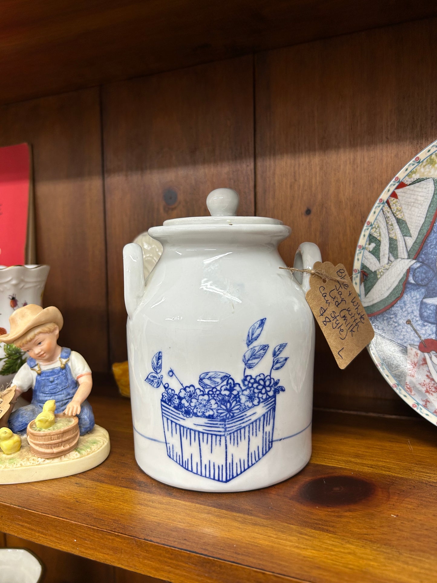 Blue & White Country Jar