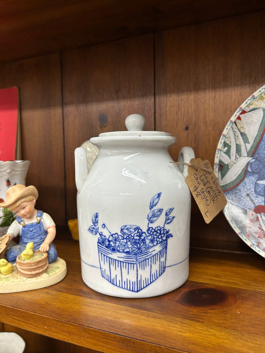 Blue & White Country Jar