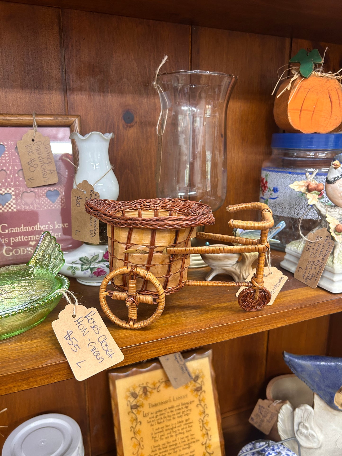 Vintage Wicker Tricycle