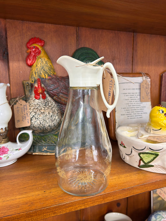 Vintage Log Cabin Syrup Dispenser