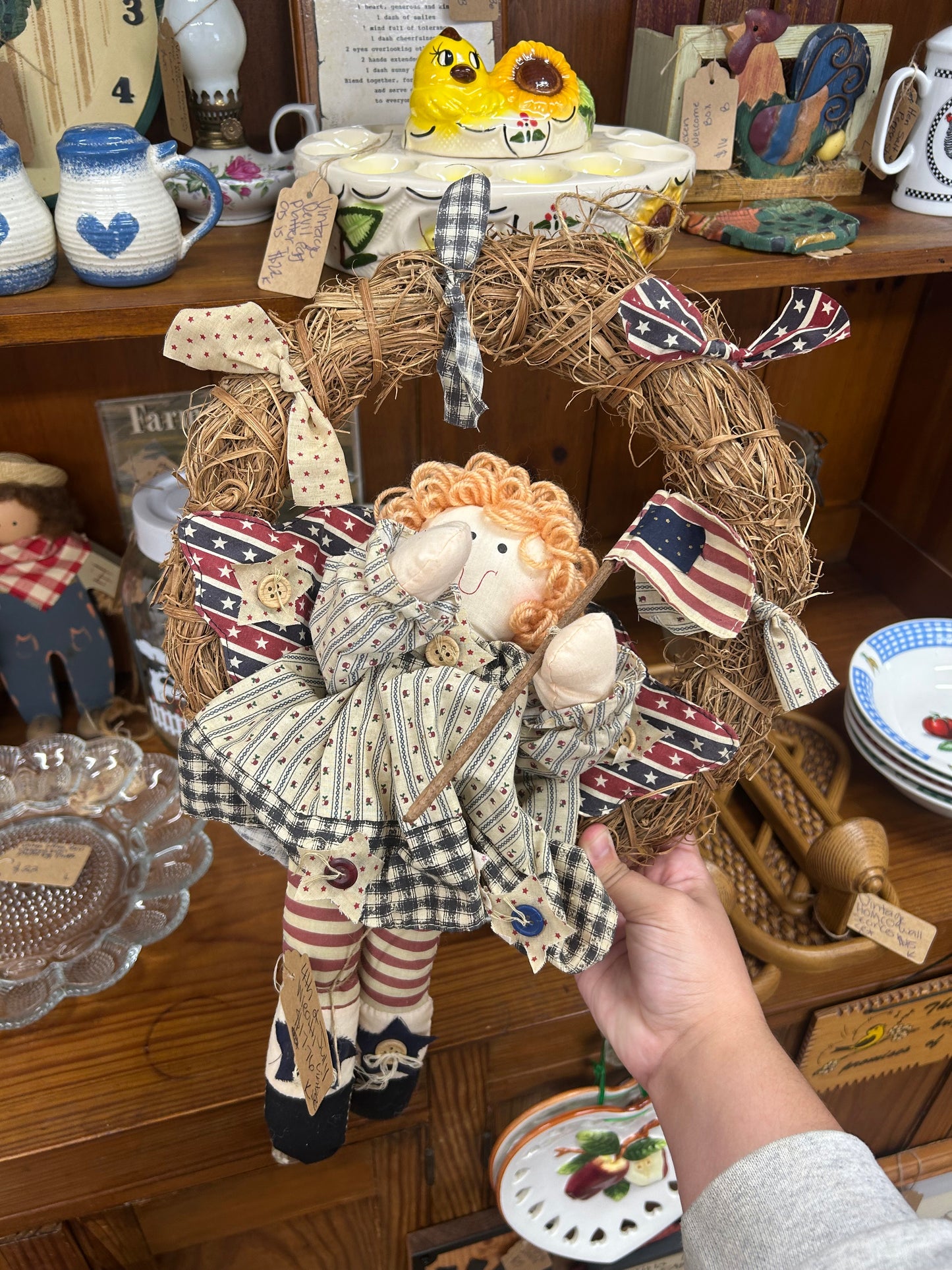 Vintage 4th Of July Wreath