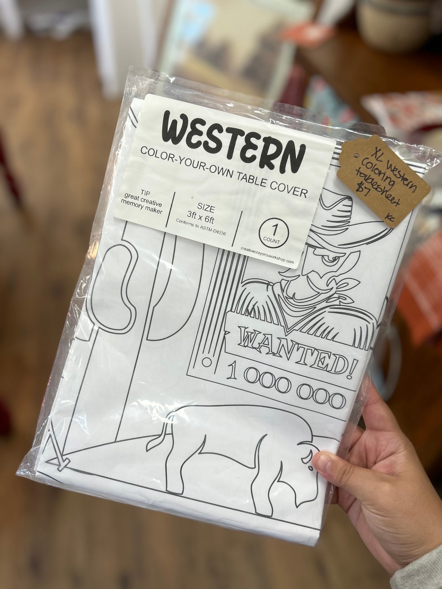 Western Birthday Coloring Sheet XL