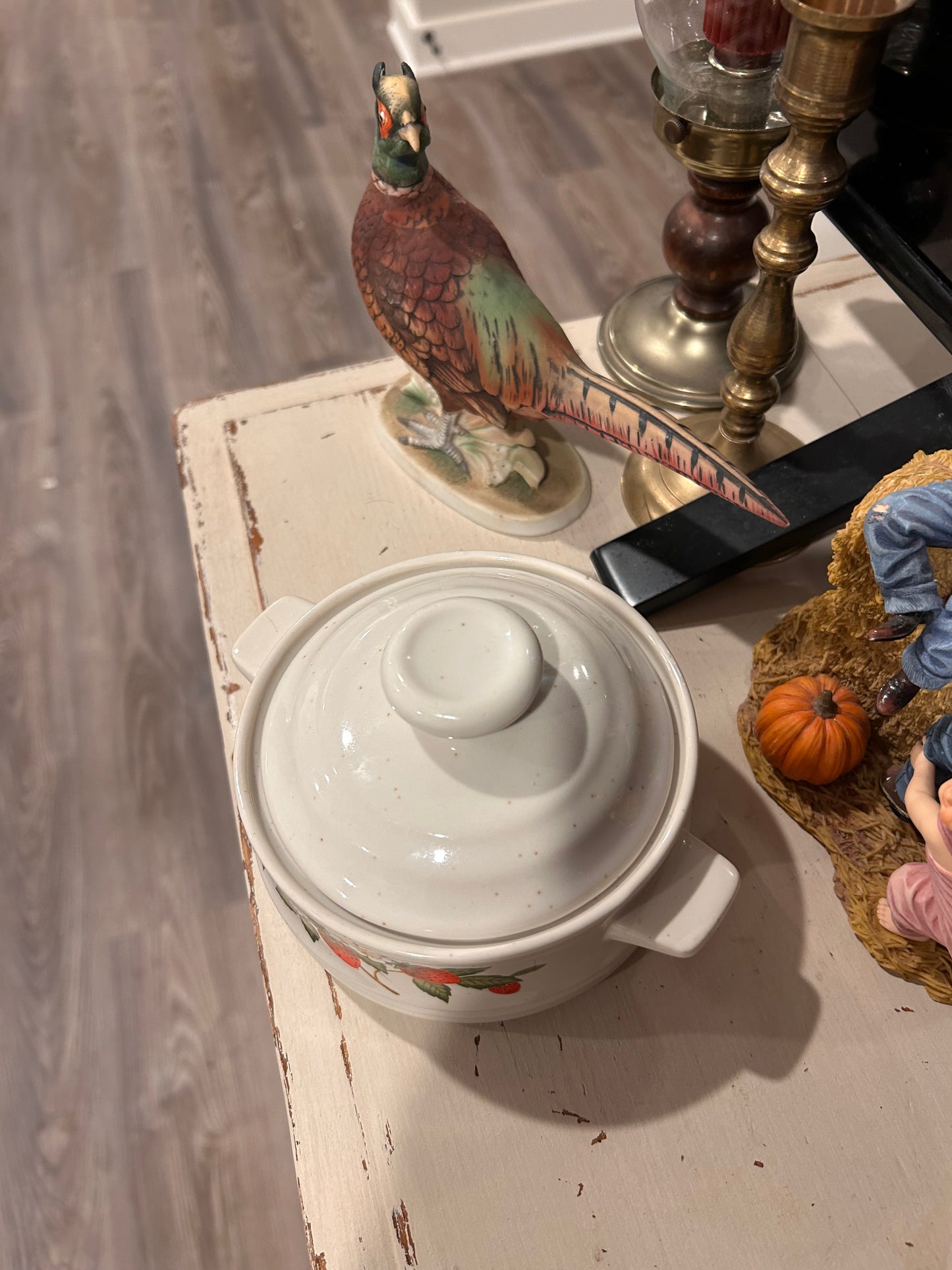 1970s Sheffield Strawberry Stoneware Dish