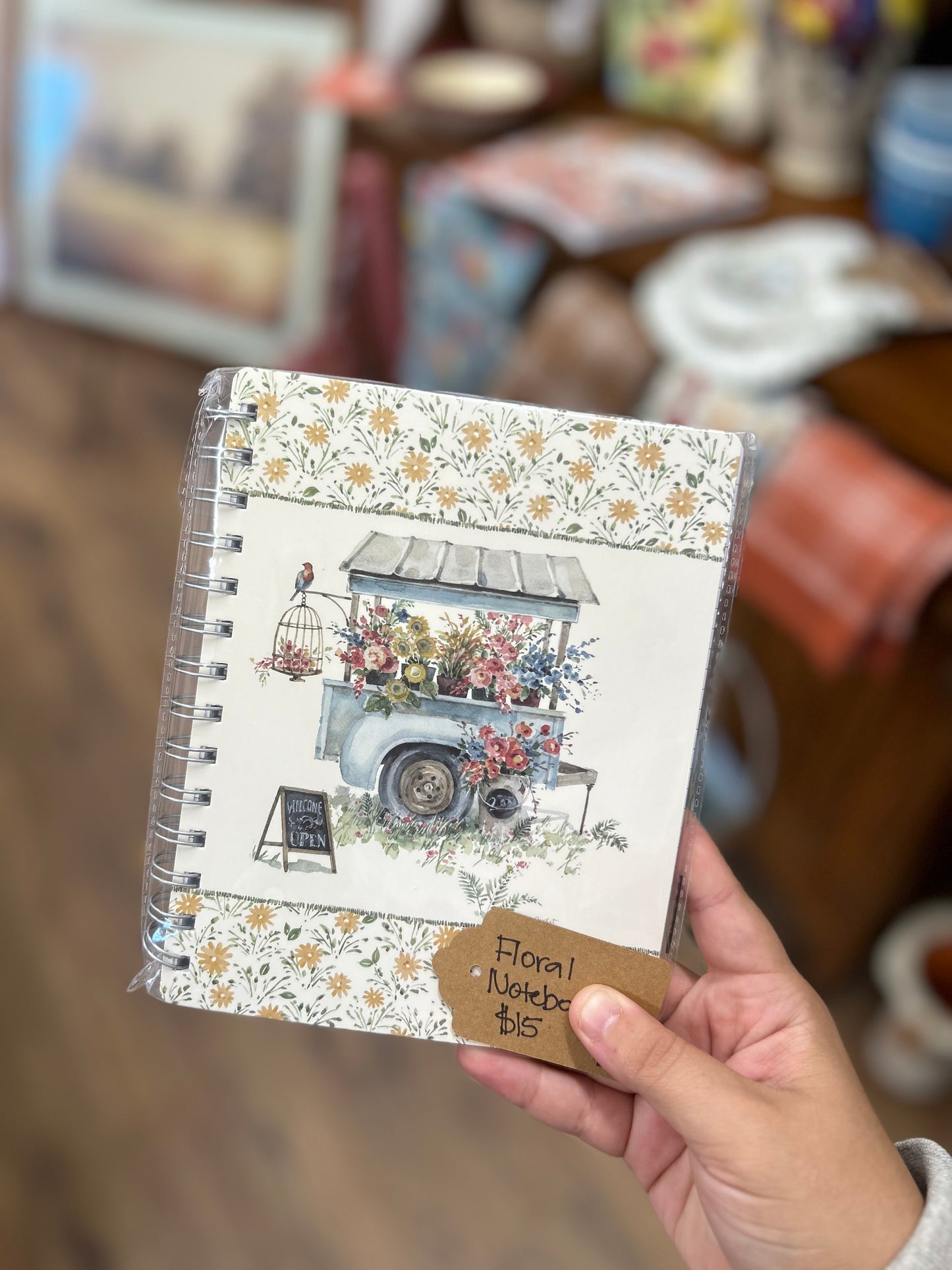 Floral Truck Notebook