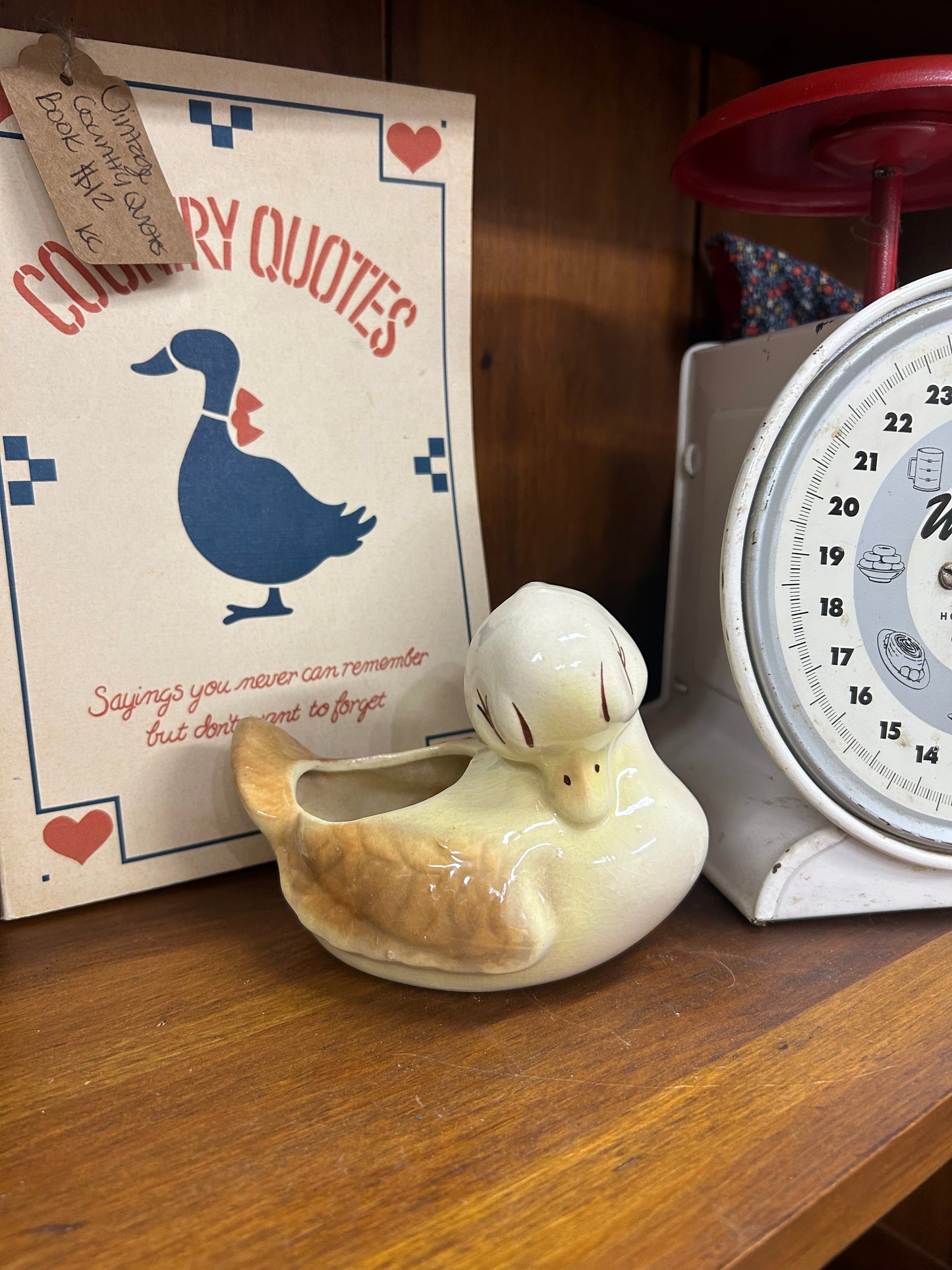 1940s Shawnee Pottery Duck Planter
