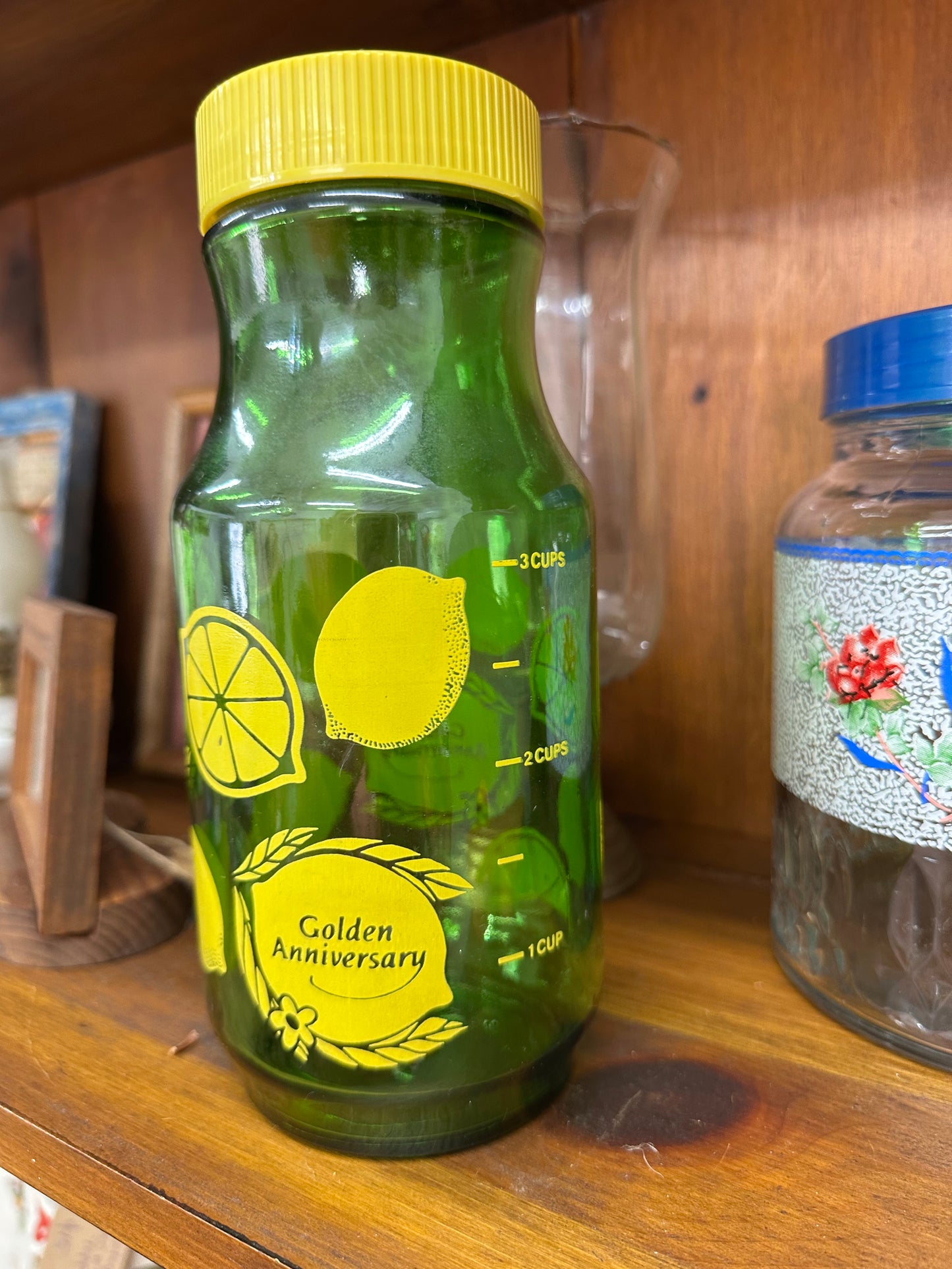Vintage Anchor Hocking “Golden Anniversary” Lemon Carafe Jar