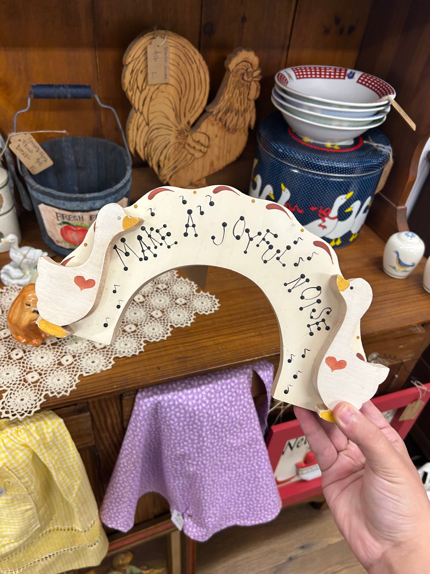 Vintage Joyful Noise Wall Hanger