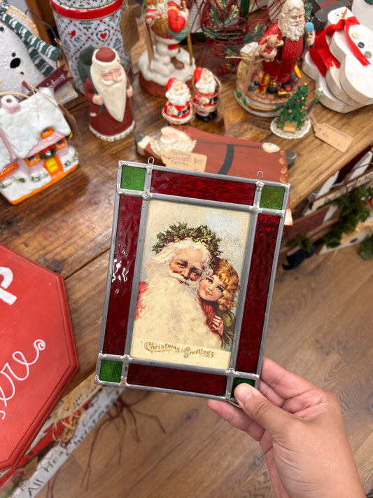 1982 Christmas Stain Glass Hanger