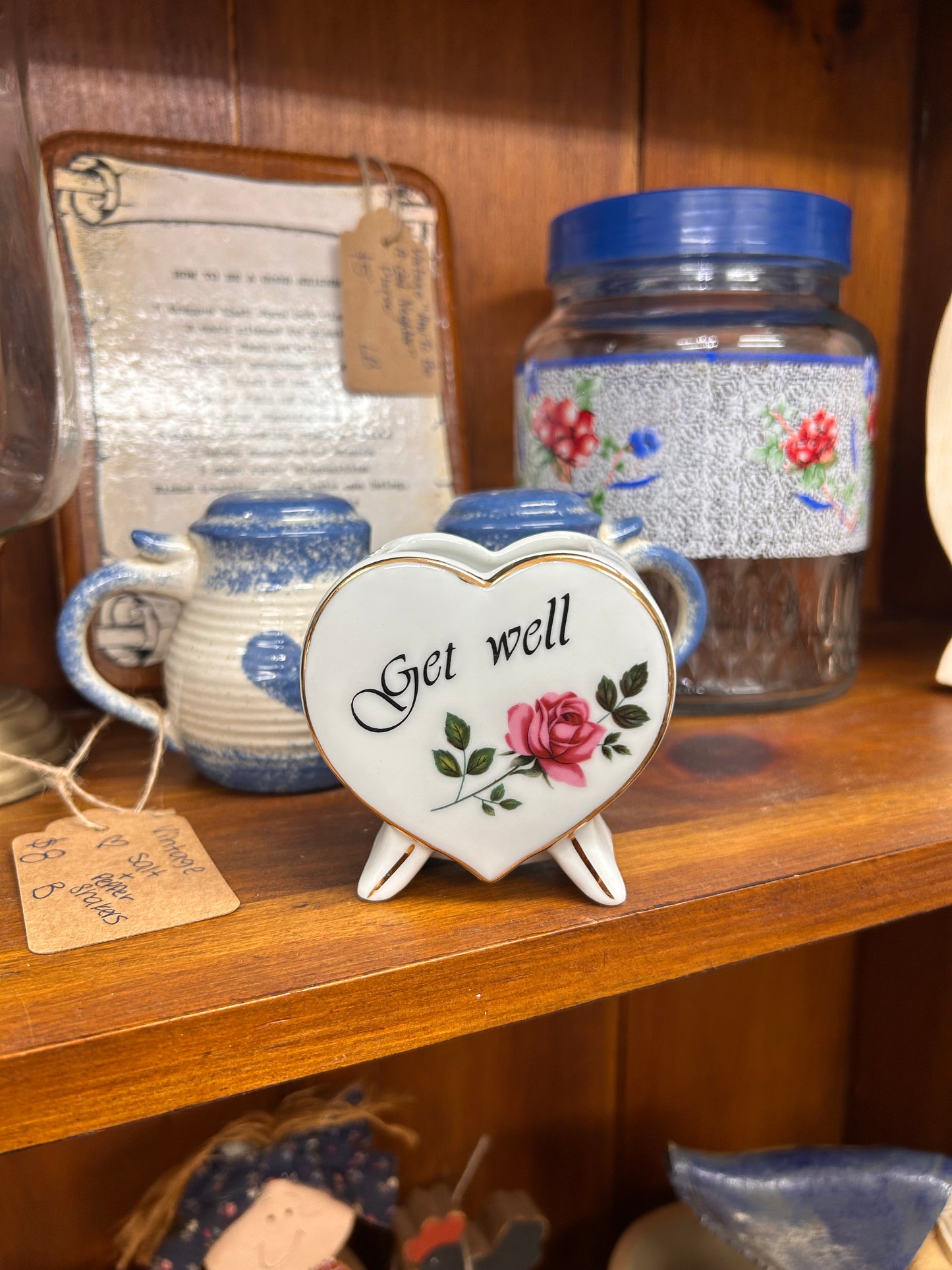 Vintage Get Well Soon Vase