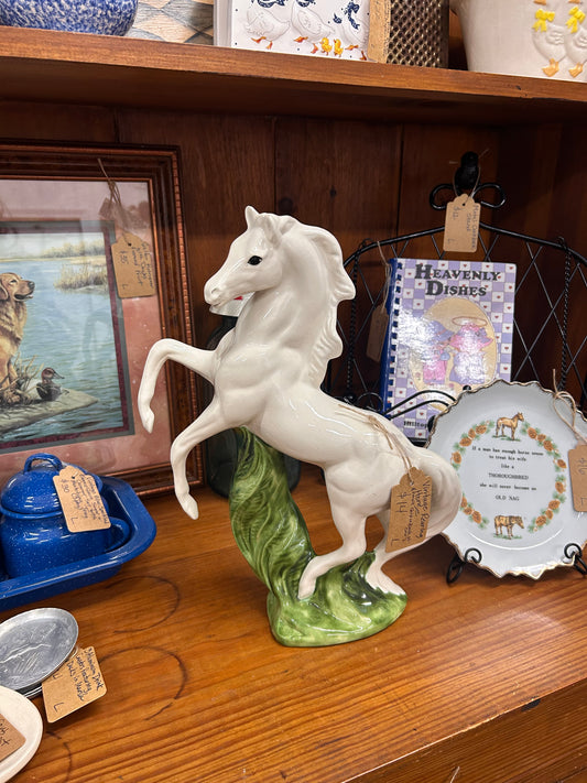 Vintage Rearing Horse - Small Chip On Back Of Ear