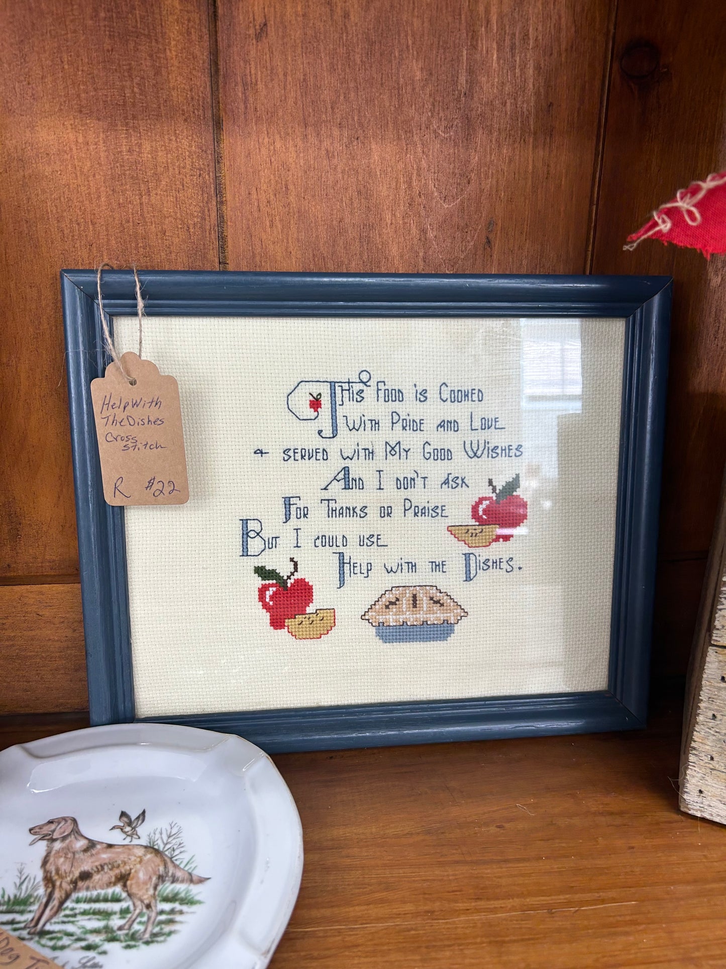 Help With The Dishes Cross Stitch