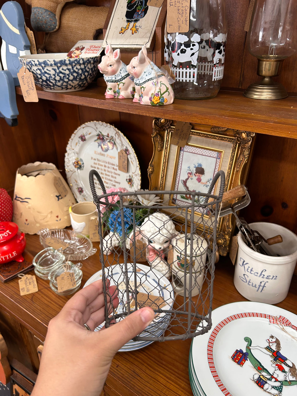 Vintage Wire Basket