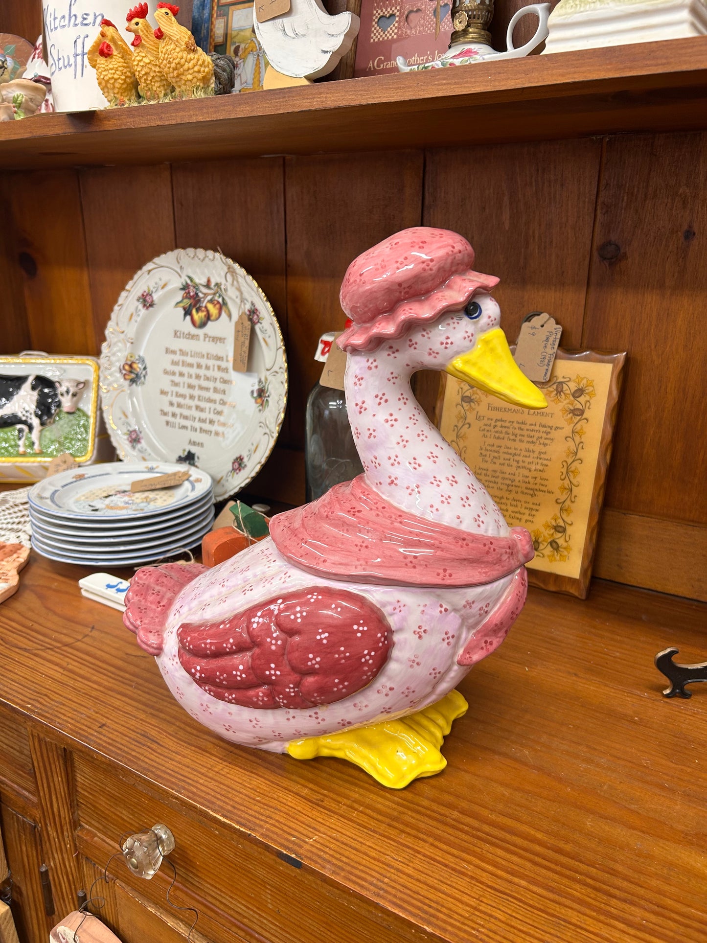 Large Vintage Goose Cookie Jar