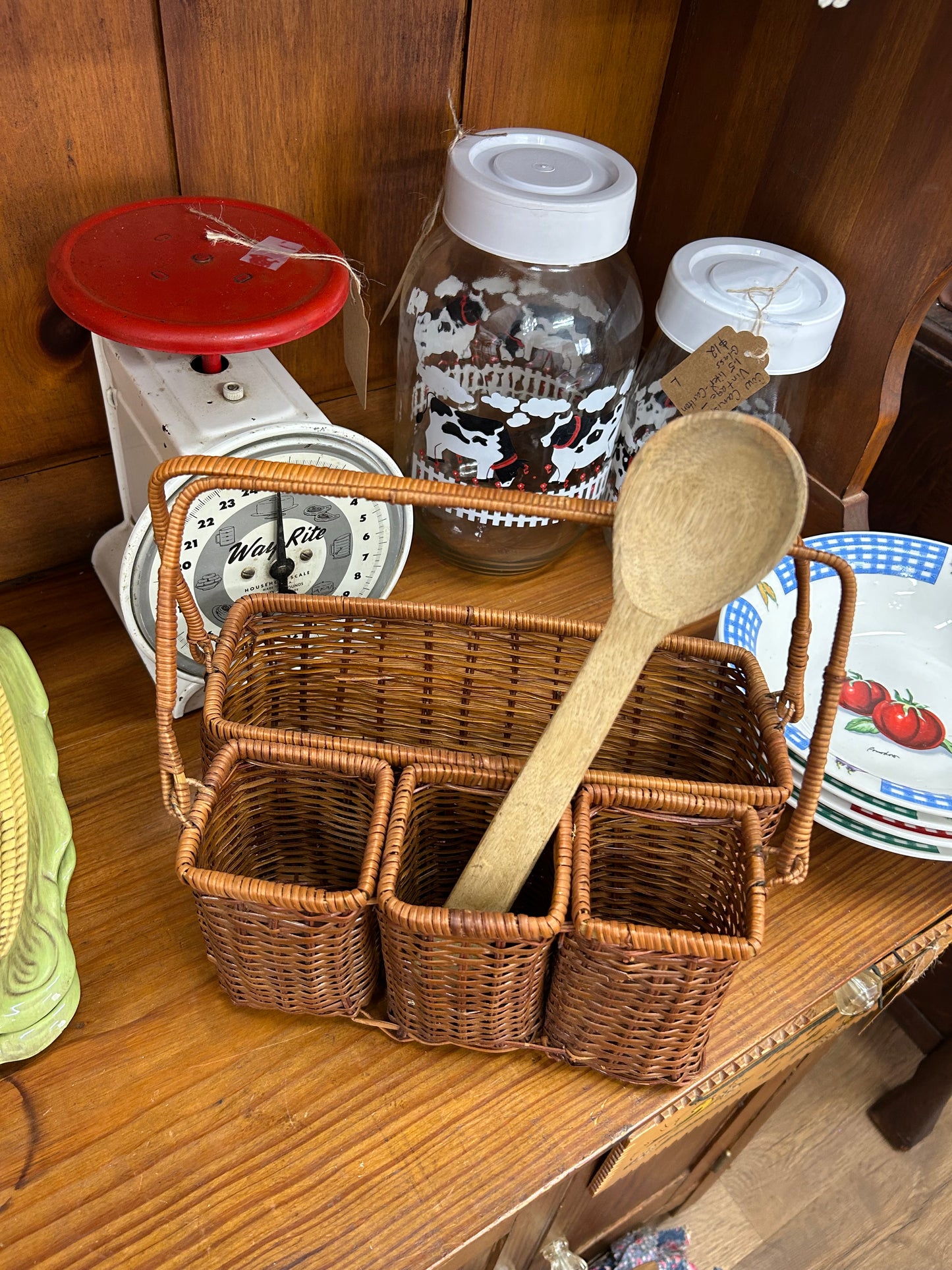 Vintage Wicker Caddy