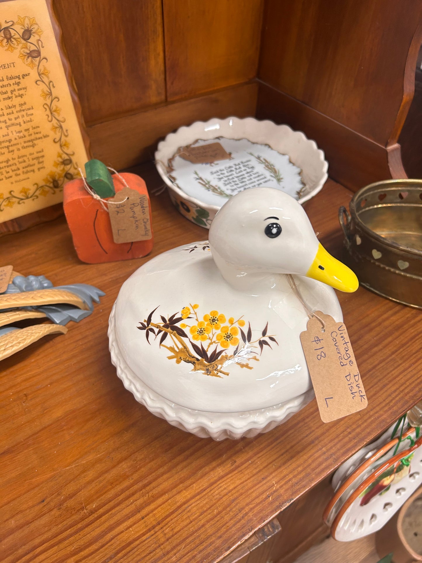 Vintage Duck Covered Dish