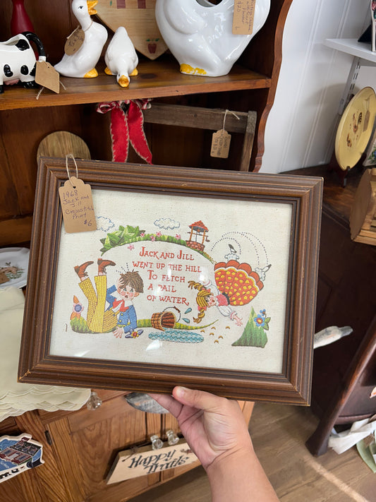 1968 Jack & Jill Cross Stitch Print