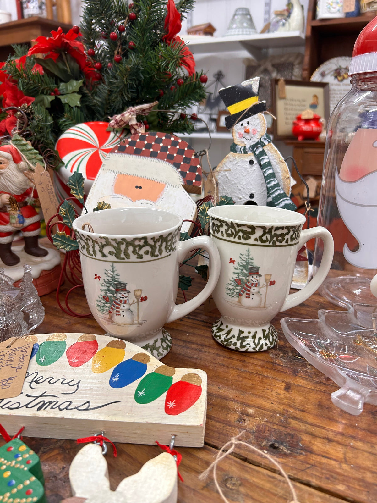 Snowman Mugs - Set Of 2