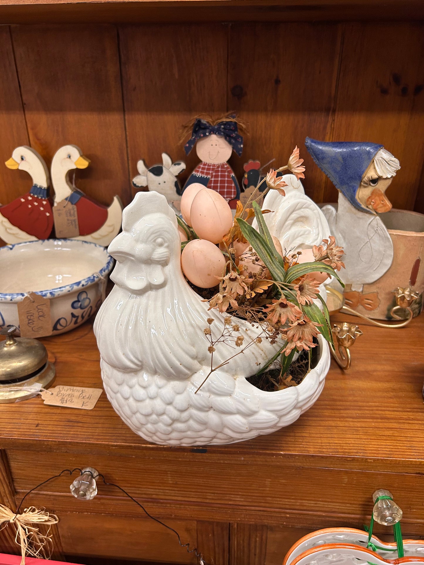 Vintage Rooster Planter - As Is