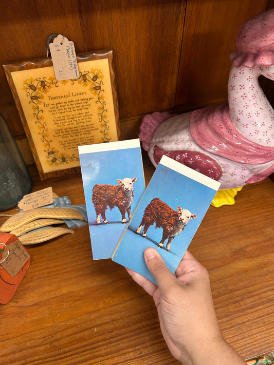 Vintage ELANCO Hereford Notebook Pad - Set Of 2