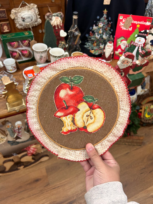 Vintage Apple Hoop Wall Hanger