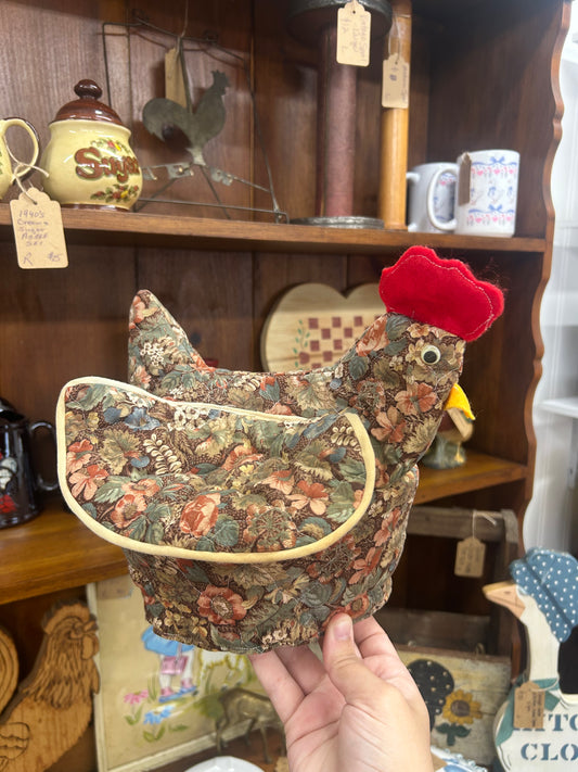 Quilted Chicken Whicker Egg Basket