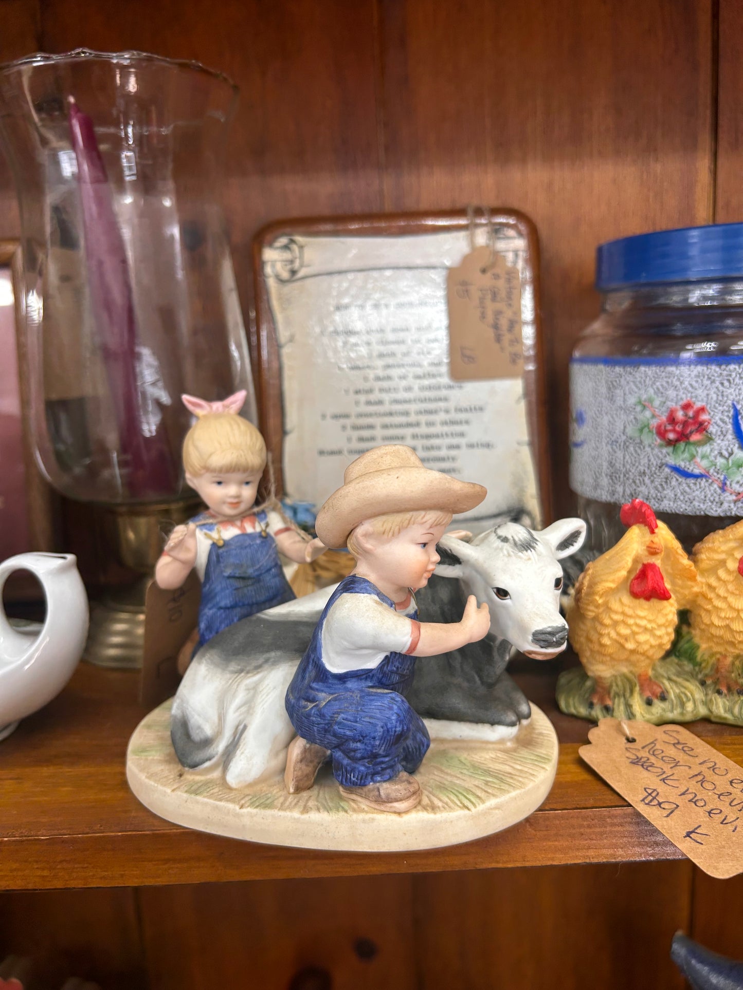 1985 Denim Days - Boy & Girl With Calf