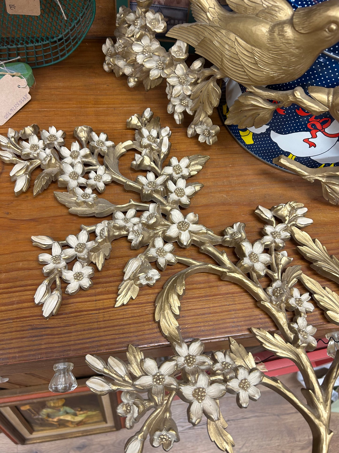 1967 3 Piece Birds/Dogwood Wall Hangers (Syroco)
