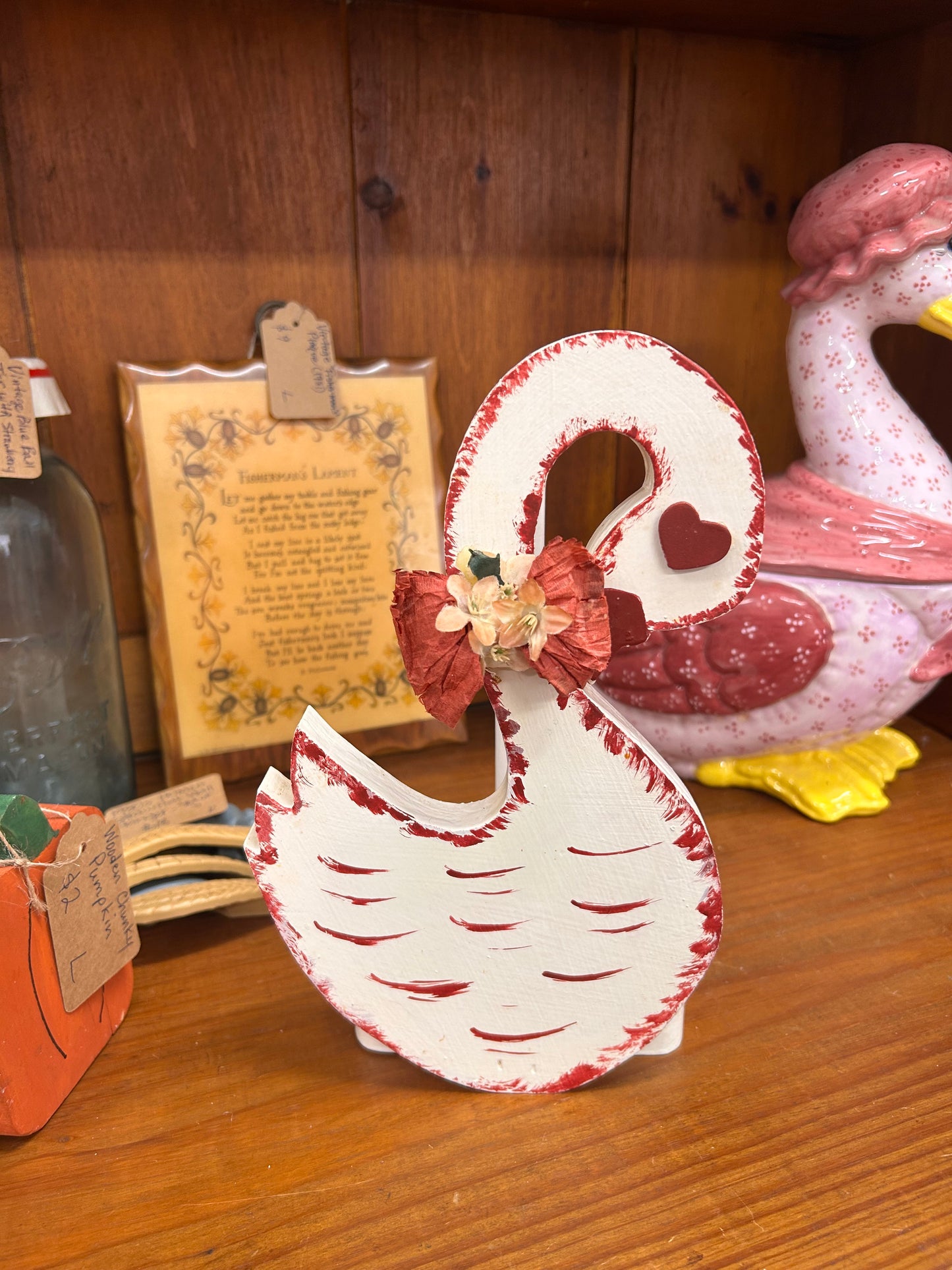 Vintage Swan Paper Towel Holder