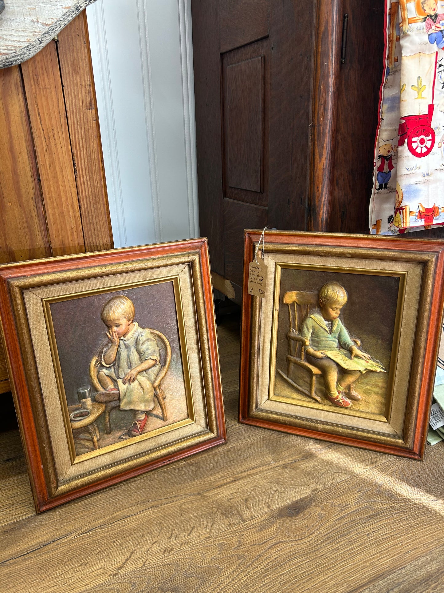 Vintage Gary & Gretchen 3D Wax Painting Set