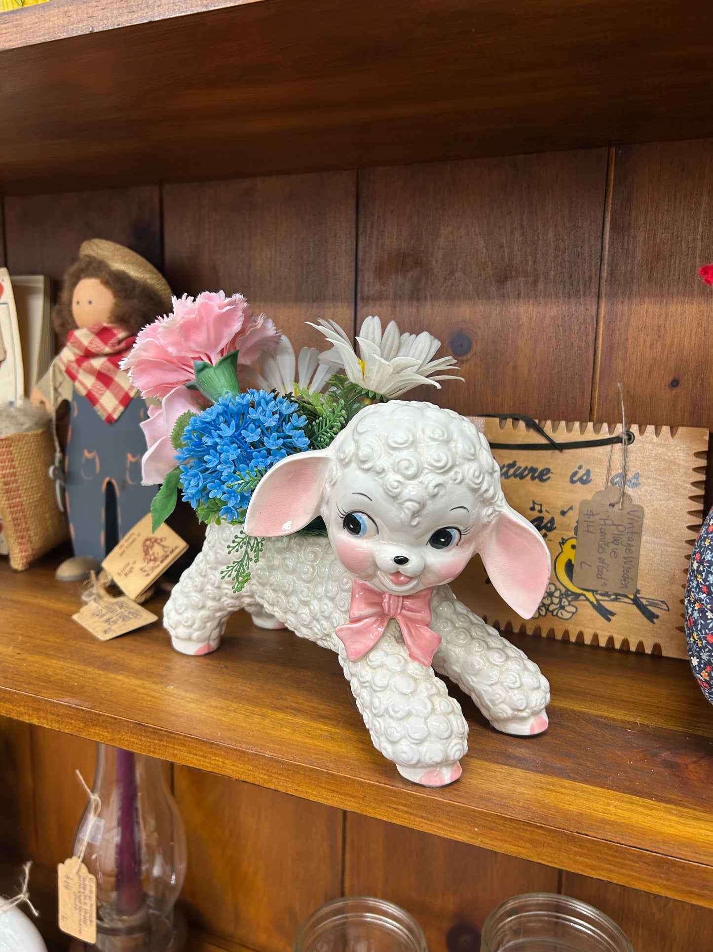 Vintage 1950s Lamb Planter