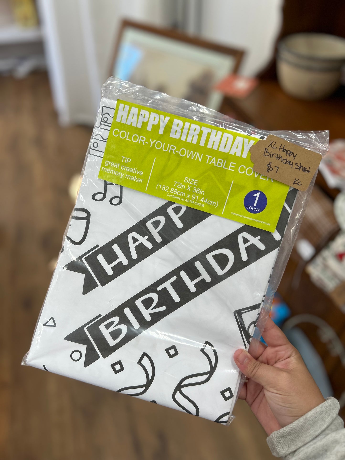 Happy Birthday Coloring Sheet - XL