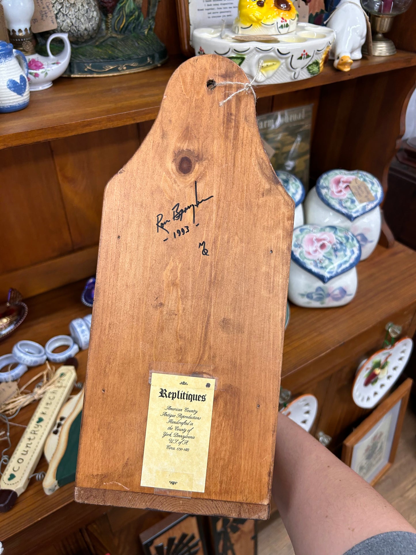 Vintage Wood Candle Holder/Shelf