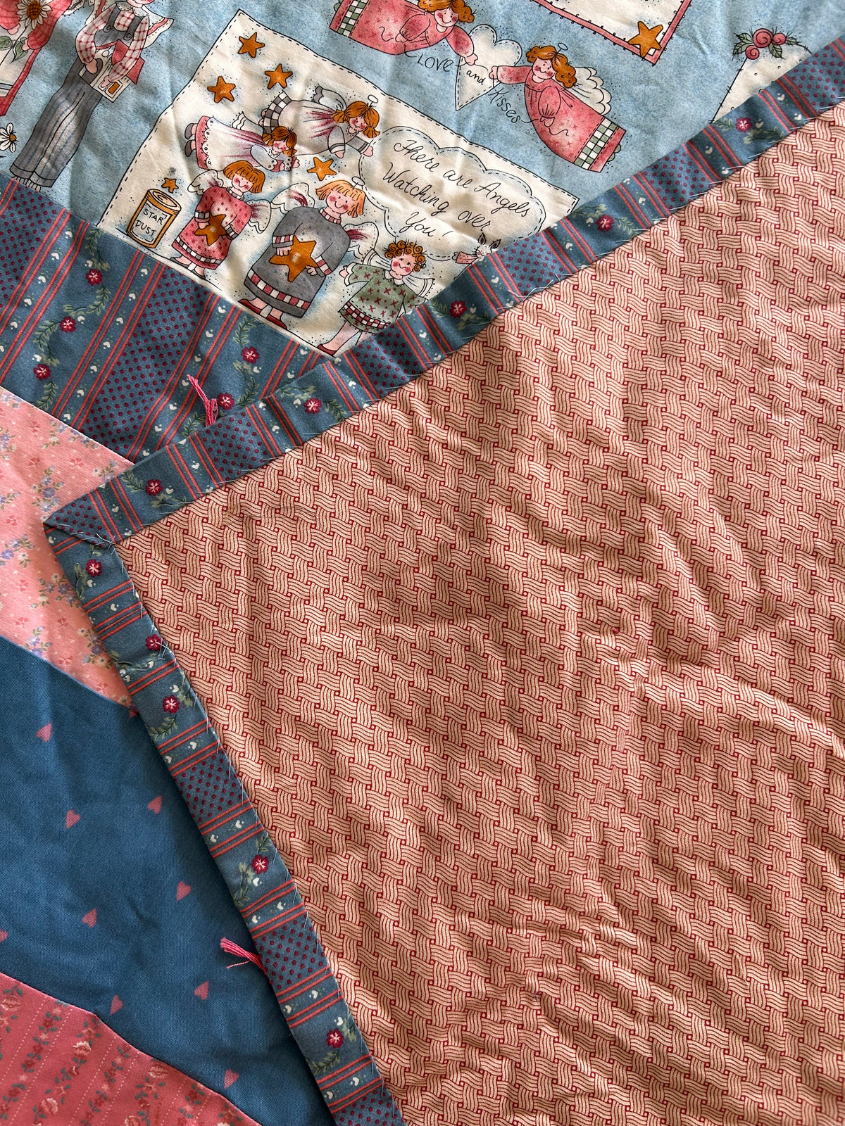 Vintage Handmade Angel Quilt