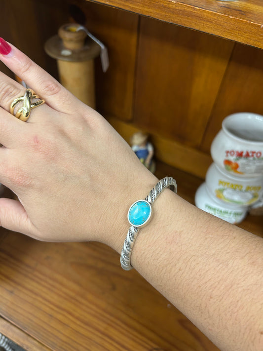 Faux Turquoise Cuff