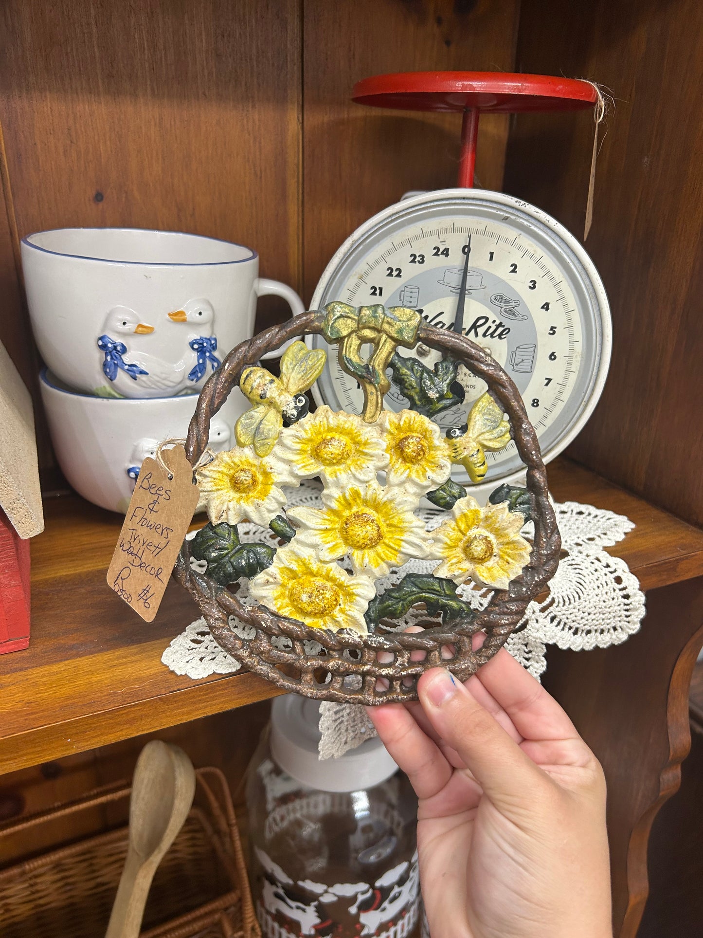 Bees & Flowers Trivet/Wall Decor