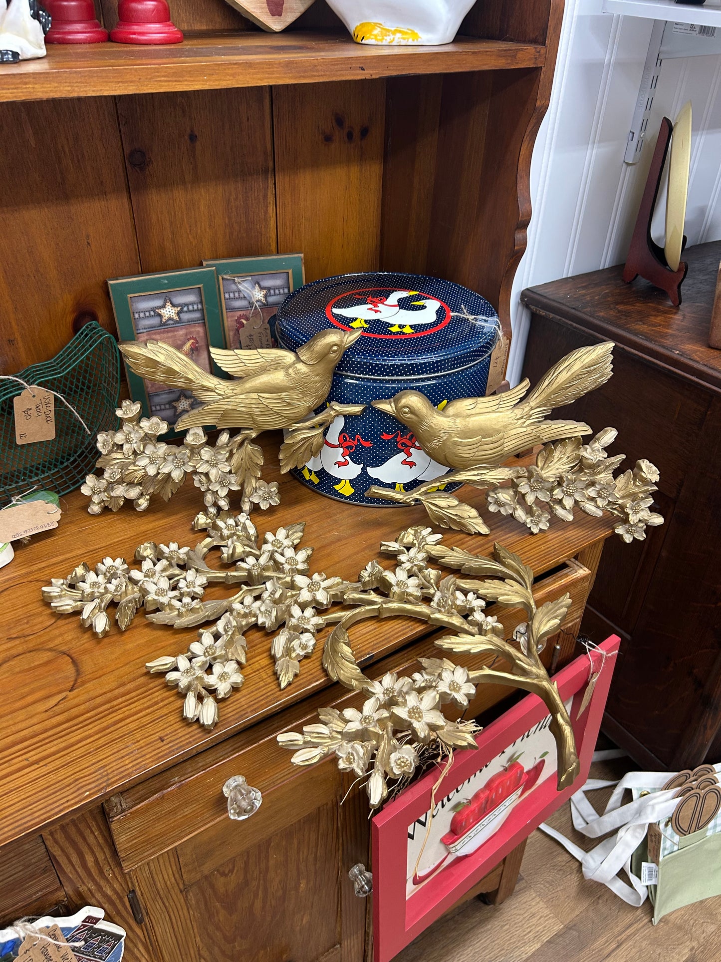 1967 3 Piece Birds/Dogwood Wall Hangers (Syroco)